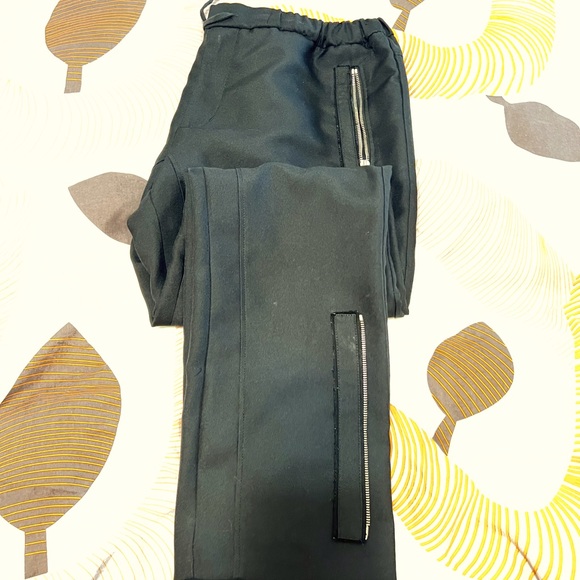 $995 Authentic ICEBERG Made in ITALY Black Activewear Drawstring Trousers Sz.50 - Picture 1 of 13